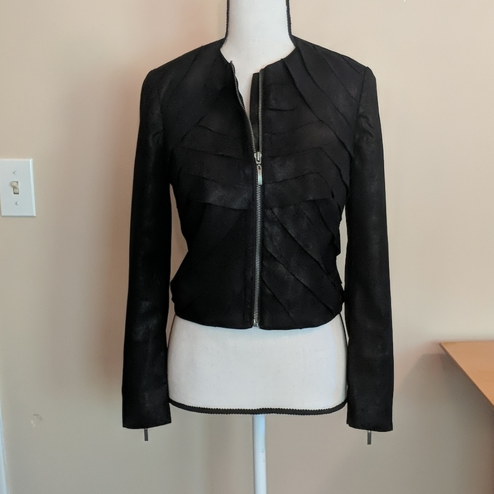 INC International Concepts faux leather jacket